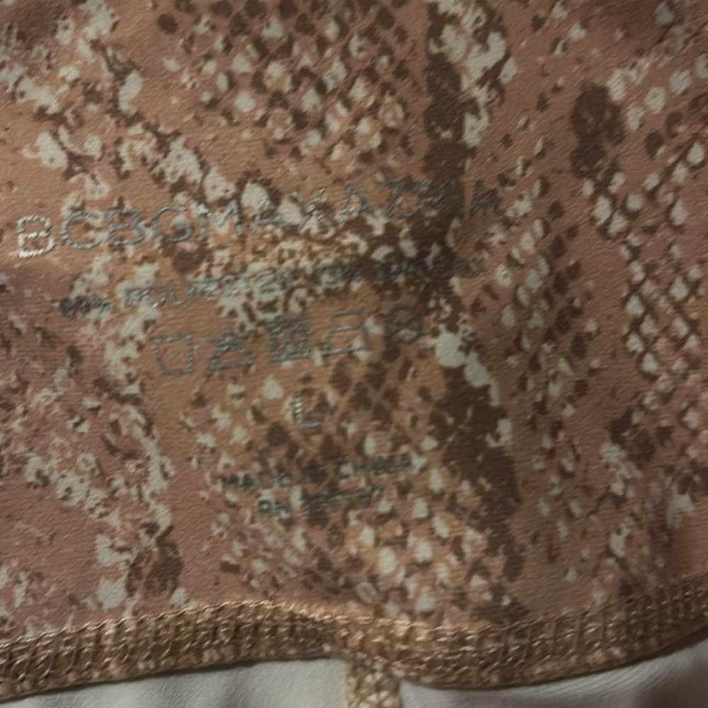 BCBG legging pants large snakeskin print womens size large - Picture 5 of 6
